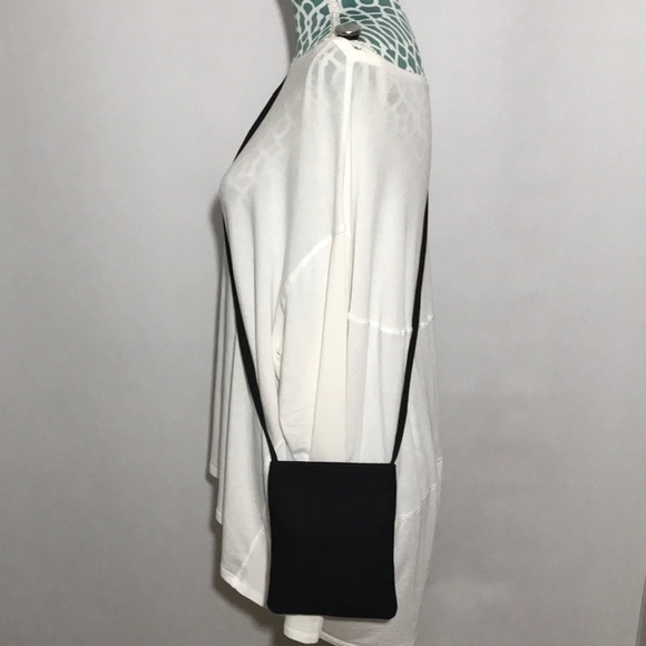Brandy Melville Handbags - Brandy Melville Black Cotton Mini Phone Crossbody Purse Bag